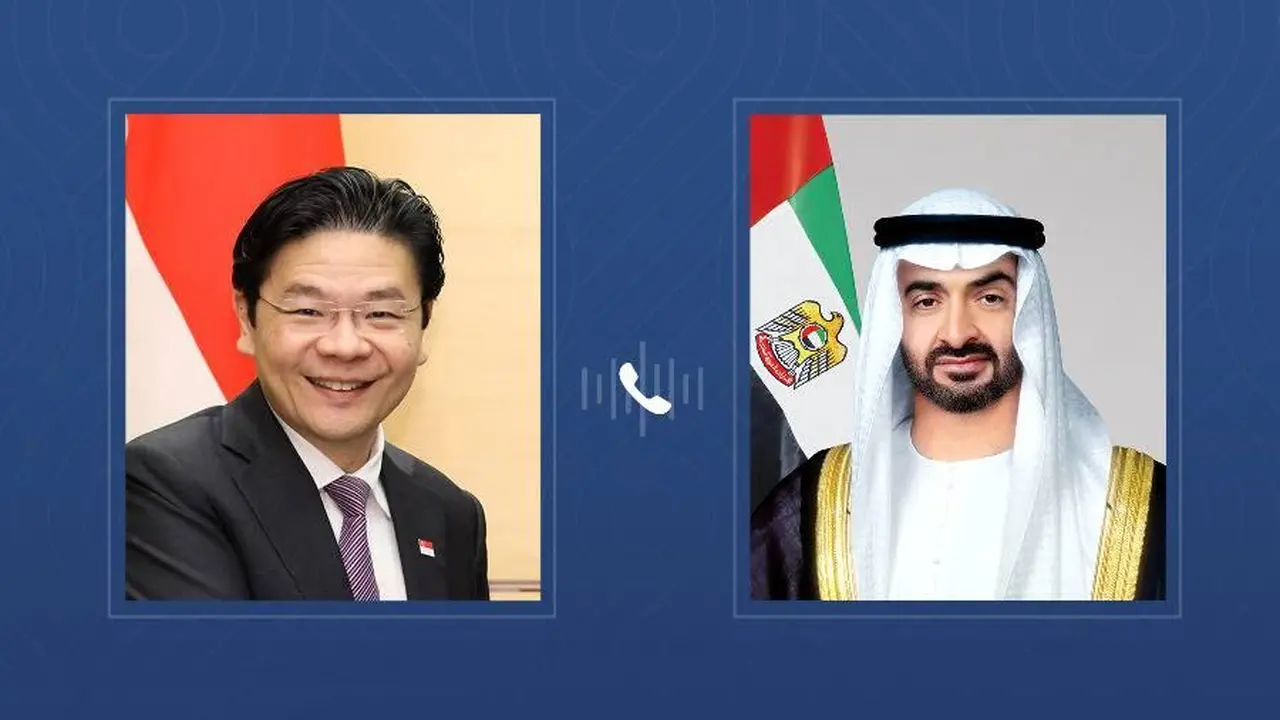 رئيس وزراء سنغافورة يبحث مع محمد بن زايد ضرورة وقف التصعيد العسكري